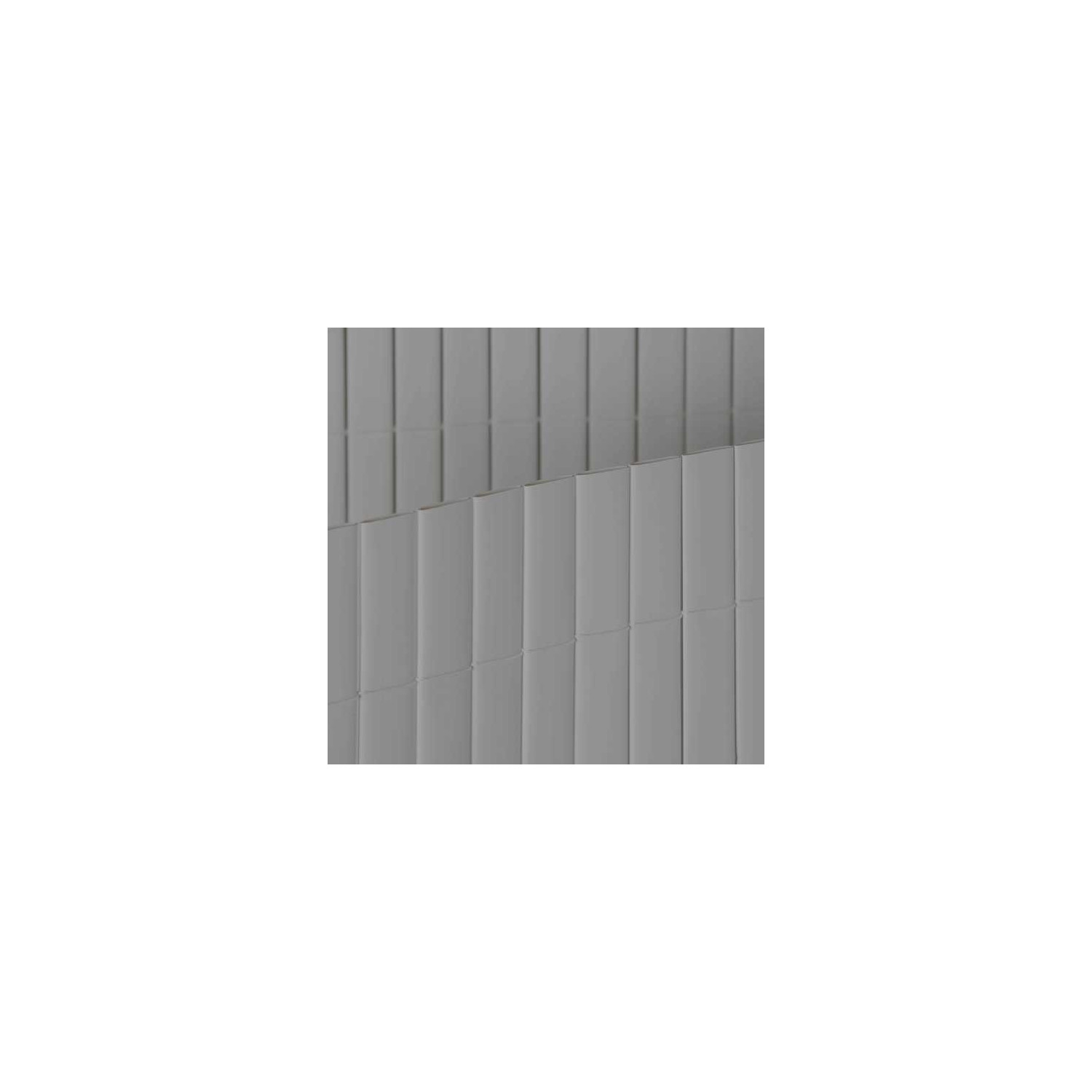 Canisse PVC  double face couleur gris double face