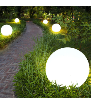 Boule de jardin LED étanche éclairage diamètre 12 cm