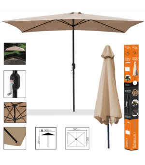 PARASOL BEIGE 180 gr - 2 x 3 m