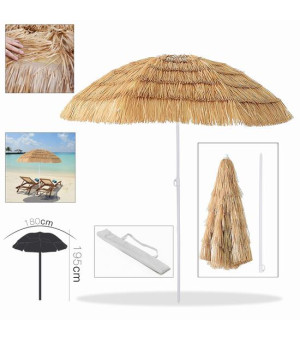 PARASOL DE PLAGE COCO UV Diam 180 x192cm