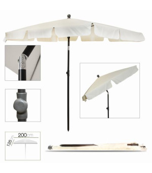 PARASOL RECTANGULAIRE CRÈME 2 x 1.25 m