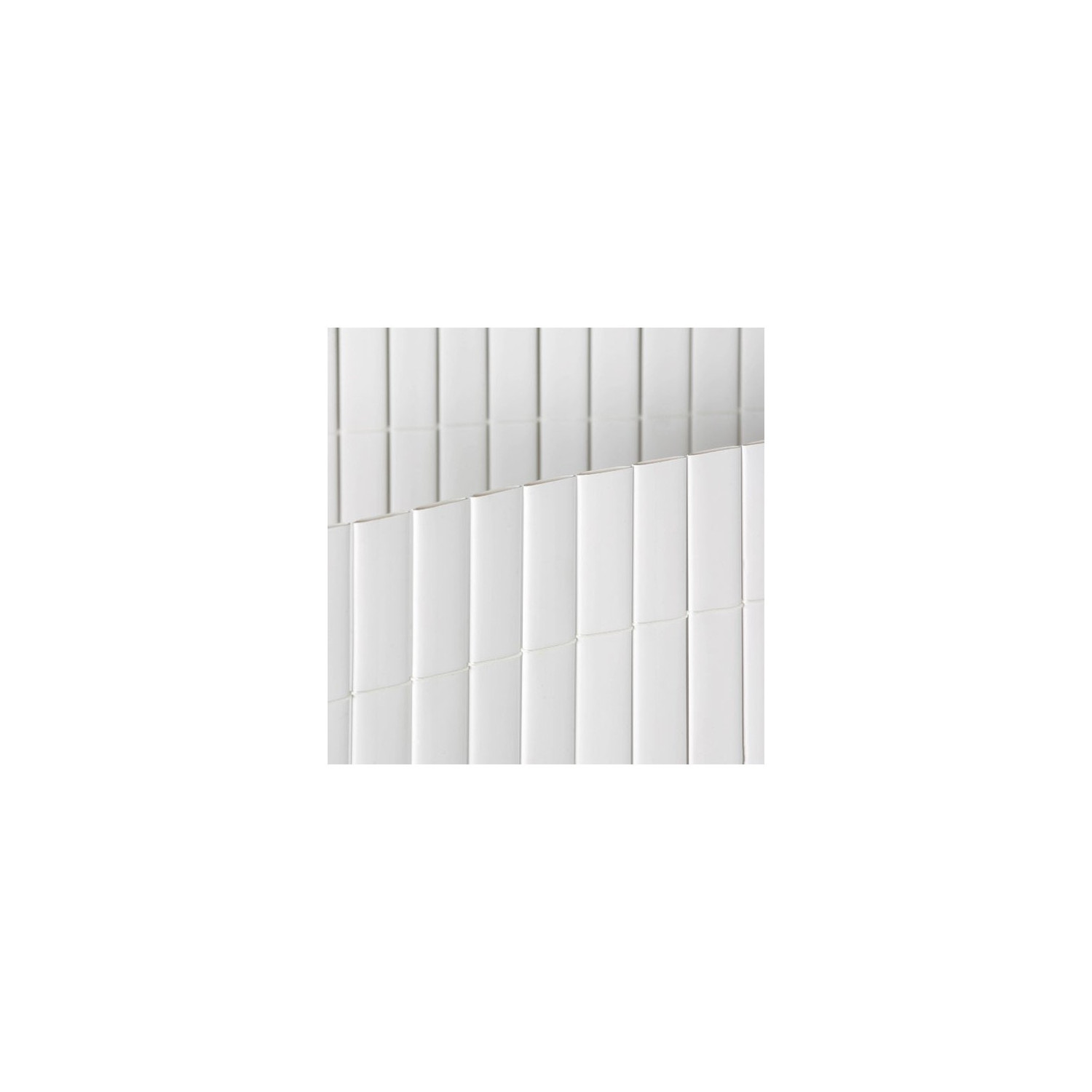 Canisse PVC double face couleur blanc double face 1m20 x 5 m